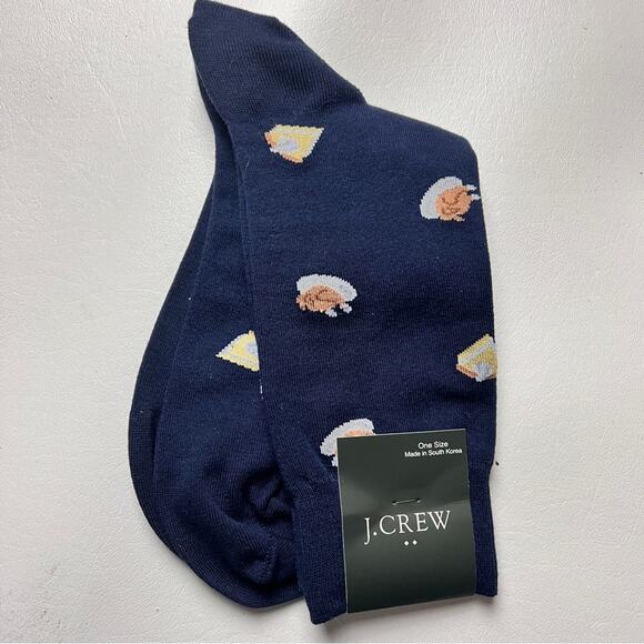 J.Crew Men's Thanksgiving Theme Graphic Design Trouser Socks Onesize - Picture 5 of 6